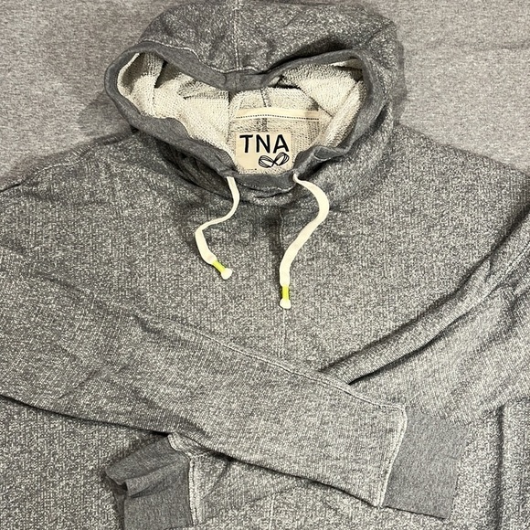 TNA grey cowl neck hoodie, size medium. - Picture 2 of 10